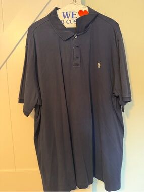Polo by Ralph Lauren Dark Navy Short-Sleeve Polo with Embroidered Pony